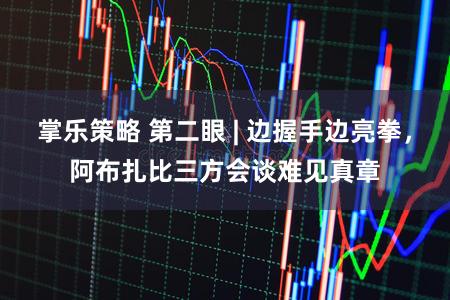 掌乐策略 第二眼 | 边握手边亮拳，阿布扎比三方会谈难见真章