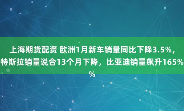 上海期货配资 欧洲1月新车销量同比下降3.5%，特斯拉销量说合13个月下降，比亚迪销量飙升165%