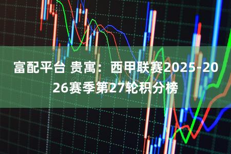 富配平台 贵寓：西甲联赛2025-2026赛季第27轮积分榜